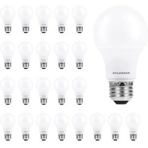 SYLVANIA ECO LED A19 Light Bulb, 60W Equivalent, Pack of 24, Daylight (5000k)